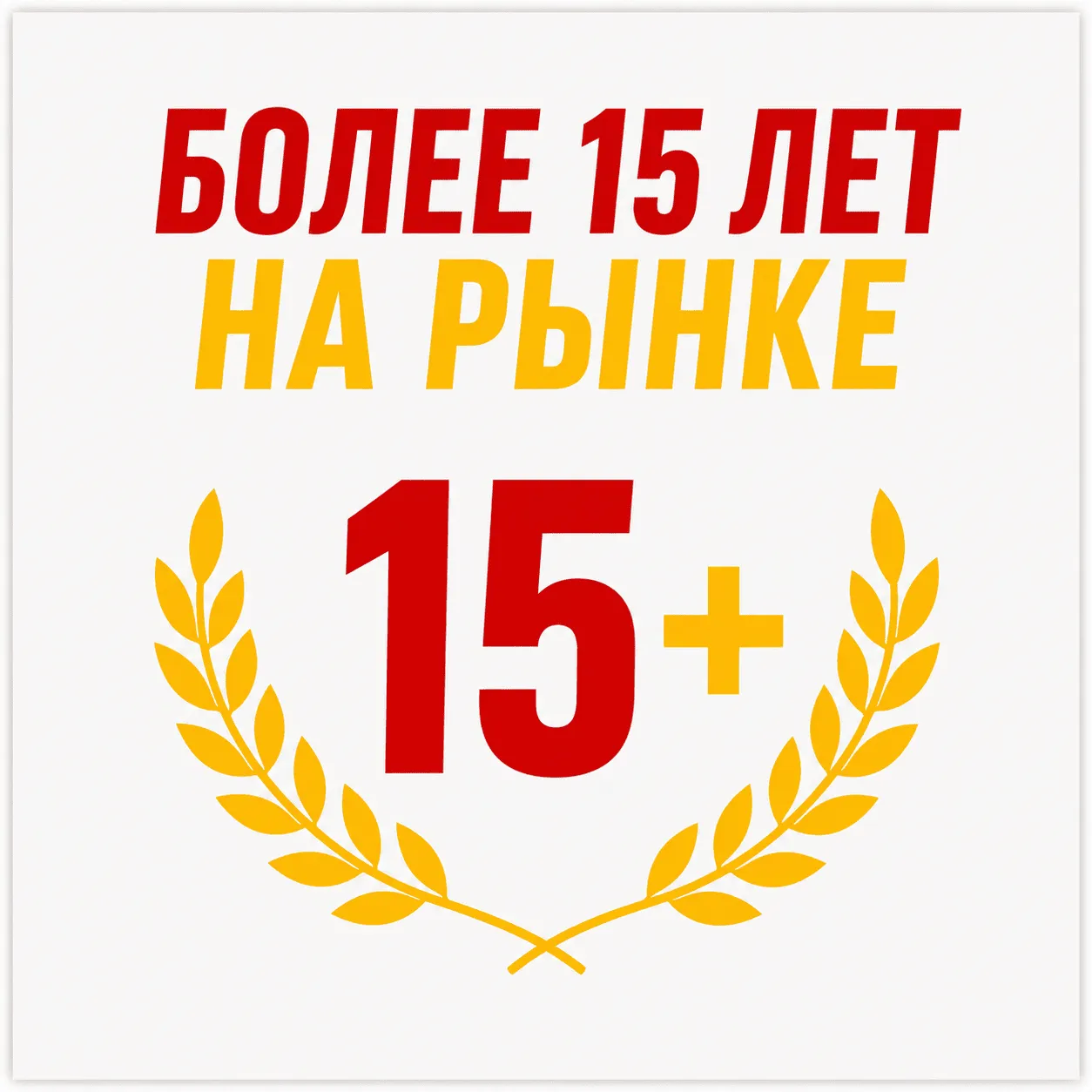 Более 15 лет на рынке