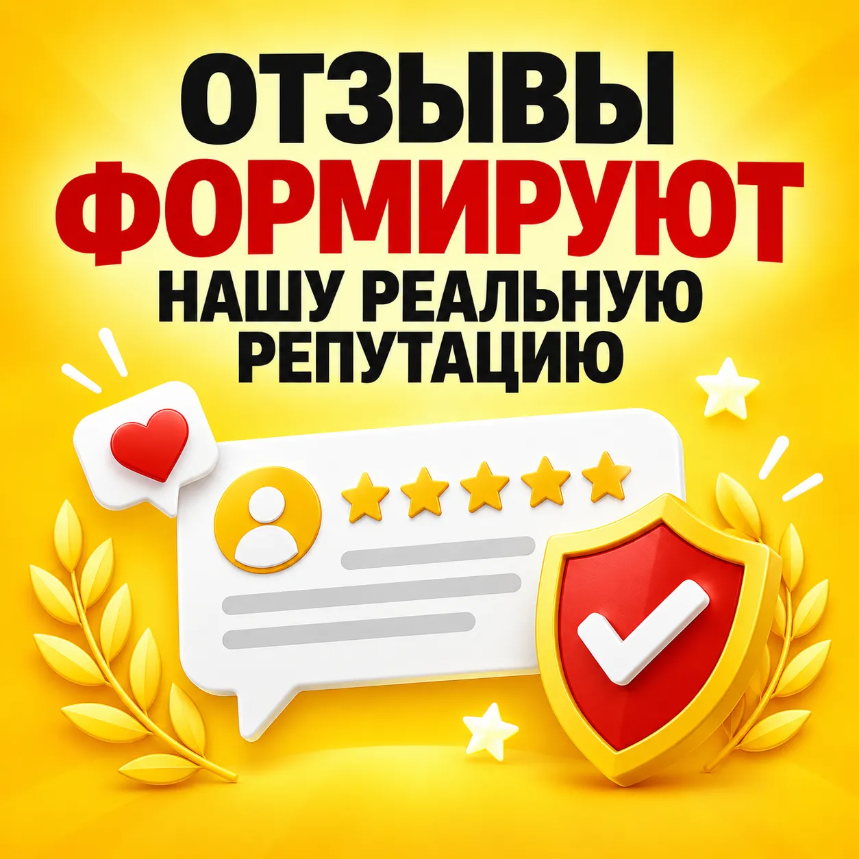 Отзывы формируют нашу реальную репутацию